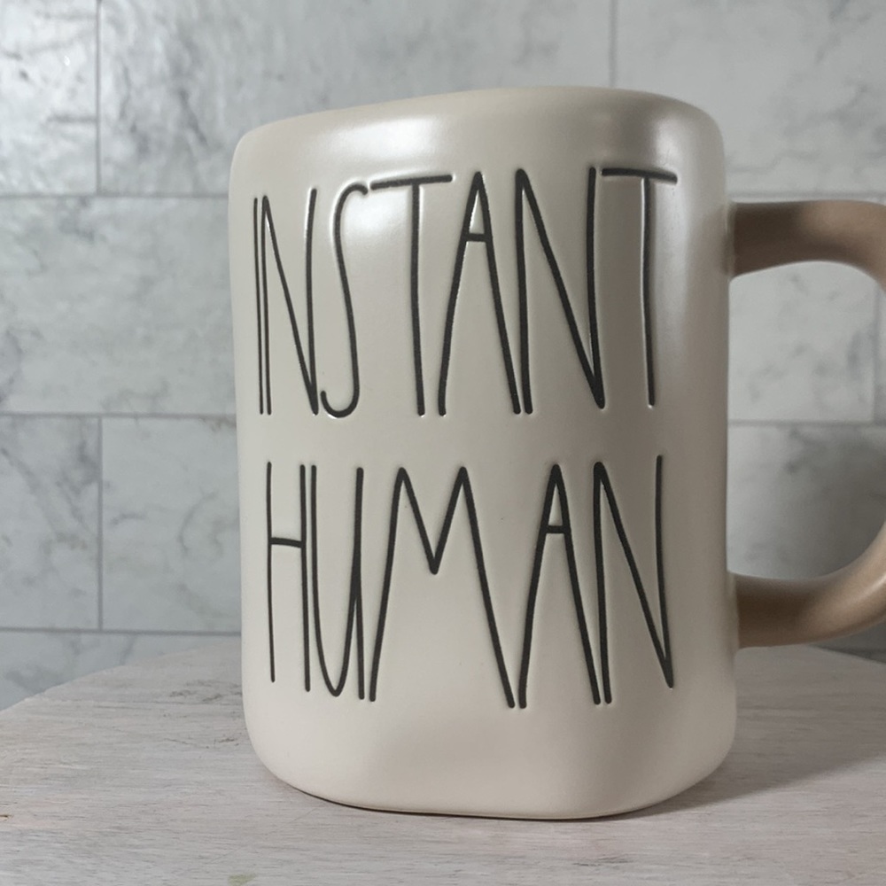Rae Dunn just add coffee instant human mug - Picture 4 of 5